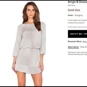Soft Joie Arryn B Dress in Sting Ray